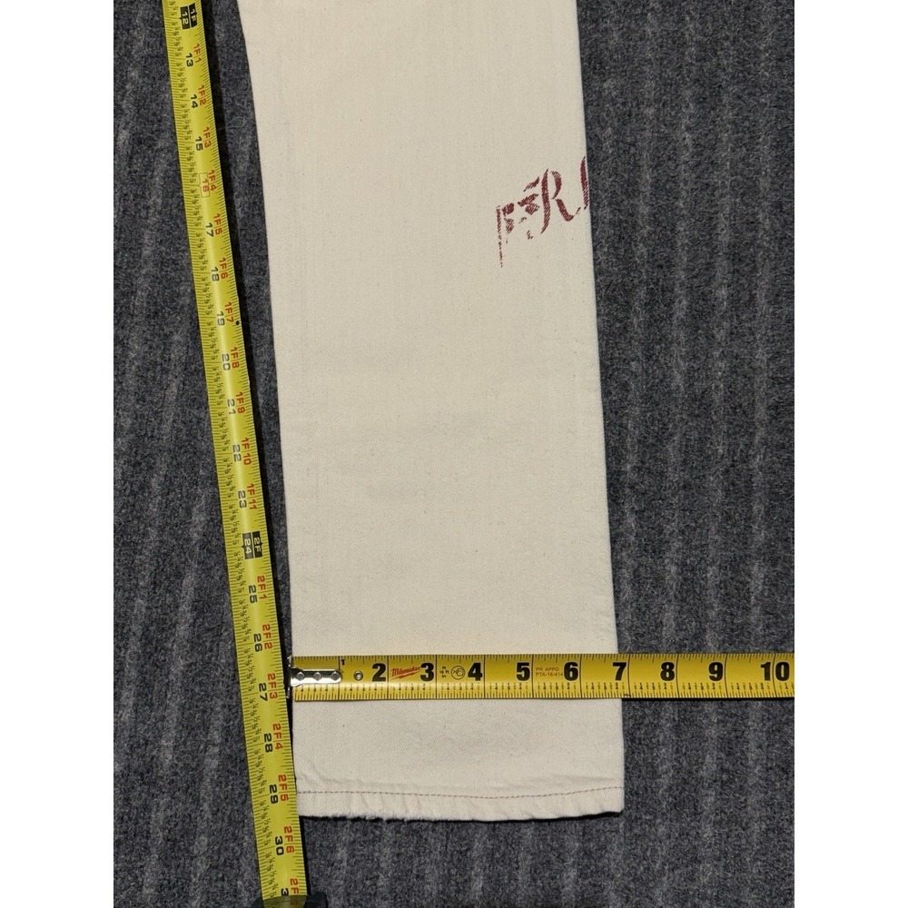 Polo Ralph Lauren The Varick Slim Straight Jeans 30x30 White Boat Button Fly - Picture 7 of 8